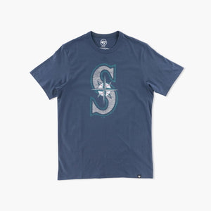 Seattle Mariners Atlas Blue Primary Logo T-Shirt