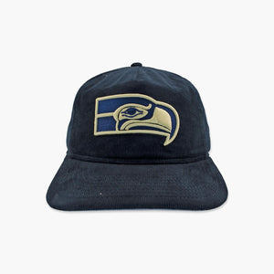 Seattle Seahawks Navy Nostalgic Corduroy Snapback