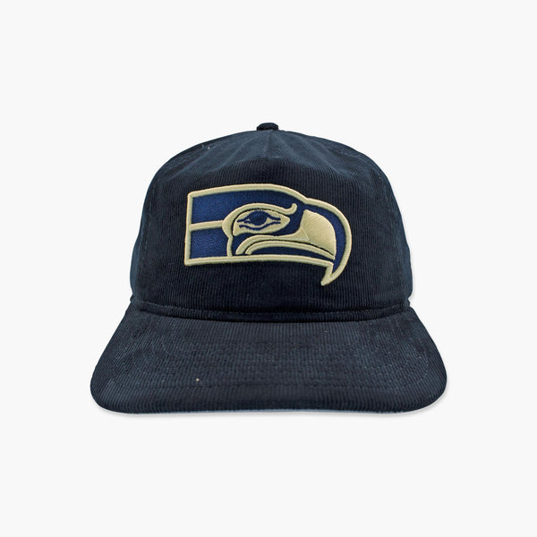 Seattle Seahawks Navy Nostalgic Corduroy Snapback