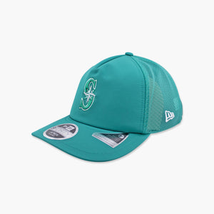 Seattle Mariners 2026 Batting Practice Teal "S" Apex Trucker Hat