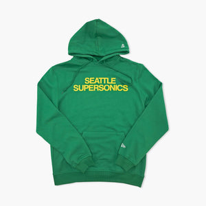 Seattle SuperSonics Kelly Green Stacked Wordmark Hoodie