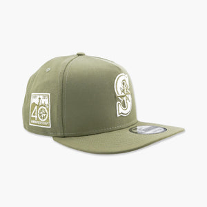 Seattle Mariners Olive 40th Anniversary A-Frame Snapback