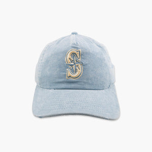 Seattle Mariners Light Blue Corduroy Unstructured Snapback