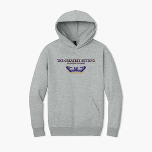 Washington Huskies Gray The Greatest Setting Statement Heavyweight Hoodie