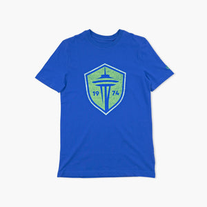 Seattle Sounders Royal Blue Primary Logo T-Shirt