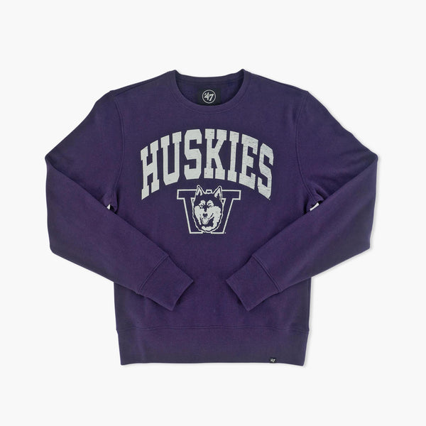 Washington Huskies Vintage Throwback Purple Crewneck
