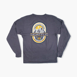 Log Roller Mountain Coal LS T-Shirt