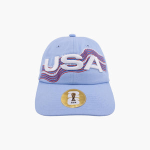 FIFA World Cup 26 US Soccer Light Blue Wave Adjustable Hat