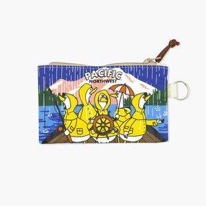 Chalo PNW Rain Ducks Mini Pouch