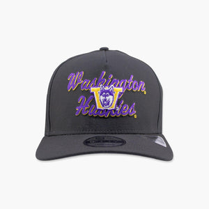 Washington Huskies Black Chainstitch Snapback