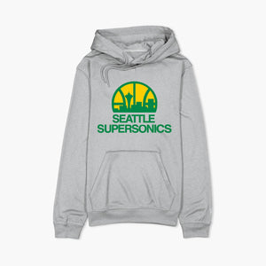 Seattle SuperSonics Grey Skyline Hoodie