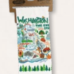 Washington Map Kitchen Towel