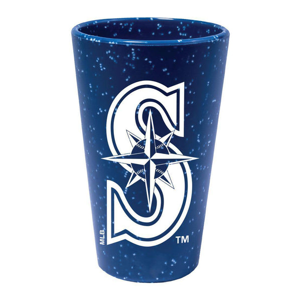 Seattle Mariners Speckled 16oz Silicone Pint Glass