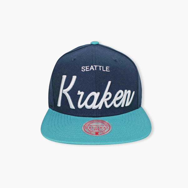 Seattle Kraken Vintage Script Snapback