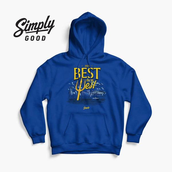 Best In the West 2025 Seattle Baseball Royal Hoodie