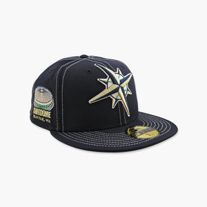 Seattle Mariners Navy Kingdome Compass Fitted Hat