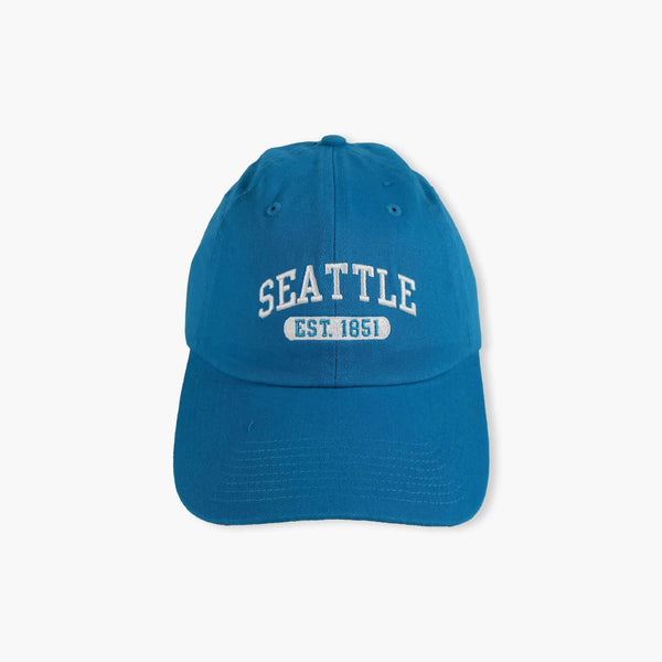 Seattle Established 1851 Teal Adjustable Hat
