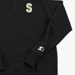 Seattle Mariners Steelheads Black Starter 1/4-Zip Jacket