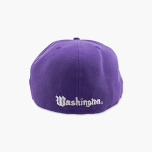 Washington Huskies Purple Vintage Husky Fitted Hat