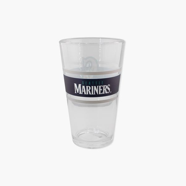 Seattle Mariners 16oz Stripe Pint Glass