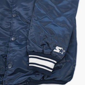 Seattle Mariners Navy Primary Logo Starter Lightweight Satin Jacket
