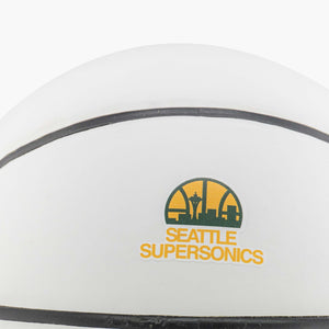 Seattle SuperSoninics Skyline Logo Autograph Mini Basketball