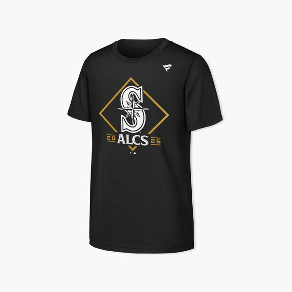 Seattle Mariners ALCS 2025 Locker Room Black T-Shirt