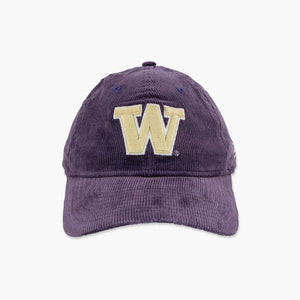 Washington Huskies Primary Logo Purple Corduroy Adjustable Hat