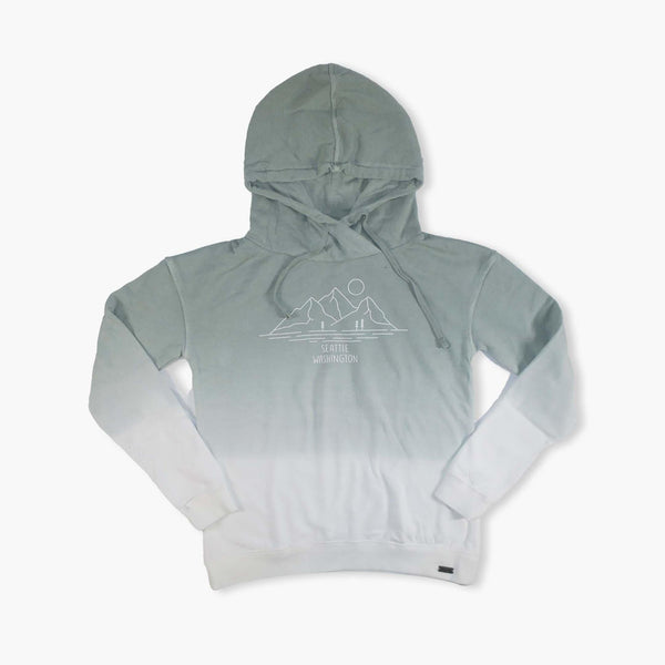 Twilight Twenty Womens Ombre Moss Hoodie