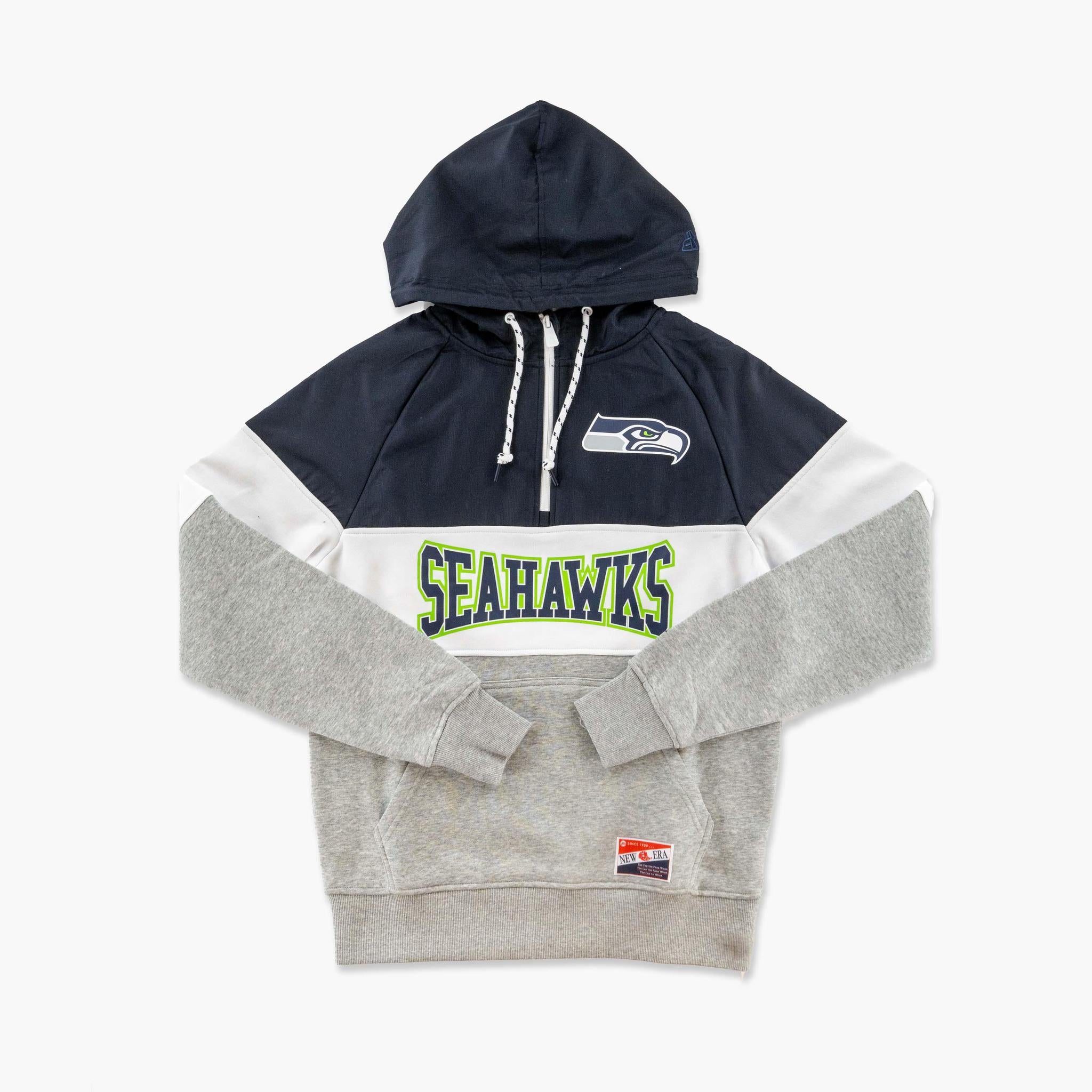 Seattle Seahawks Primary Logo 1/4 Zip Hoodie – Simply Seattle
