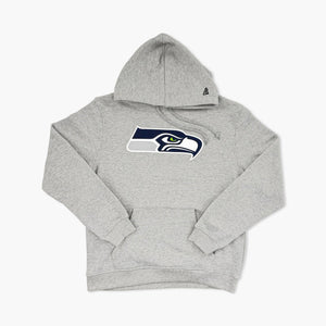 Seattle Seahawk Primary Logo Heather Grey Hoodie