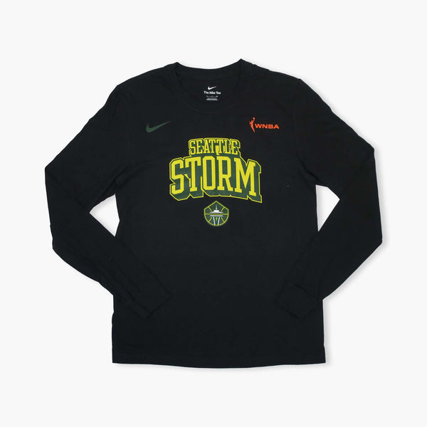 Seattle Storm Blockout Black Long-sleeve T-Shirt