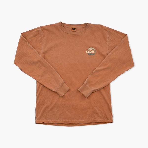 Accrue Mountains Adobe Seattle Long Sleeve T-Shirt
