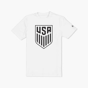 US Soccer USMNT White Primary Logo T-Shirt