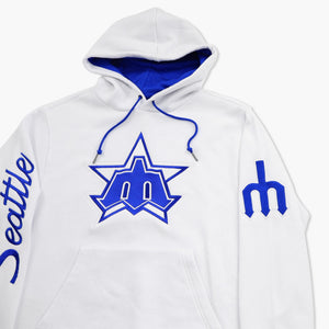 Seattle Mariners Retro Star White Premium Hoodie