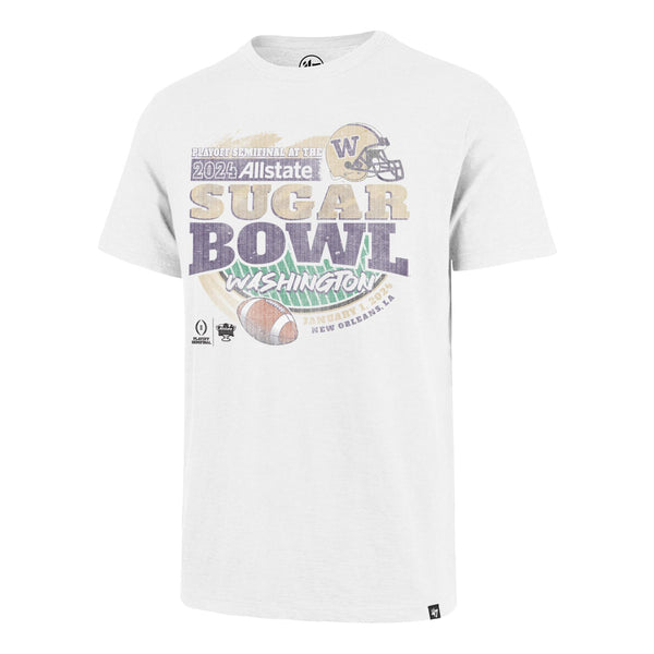 Washington Huskies 2024 CFP Sugar Bowl Off-White Scrum T-Shirt