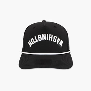 Washington Black & White Upside Down Embroidered Snapback Hat
