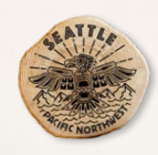 Totemic Thunderbird Seattle Magnet