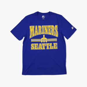 Seattle Mariners Royal Blue Throwback Trident T-Shirt