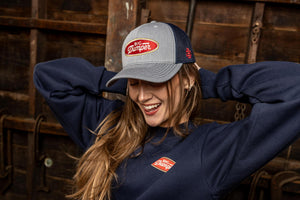 The Big Dumper Badge Trucker Hat, Big Dumper Collection
