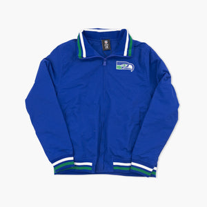 Seattle Seahawks Royal Throwback Full Zip Jacket