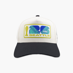 FIFA World Cup Host City Cream/Black Seattle A-Frame Snapback