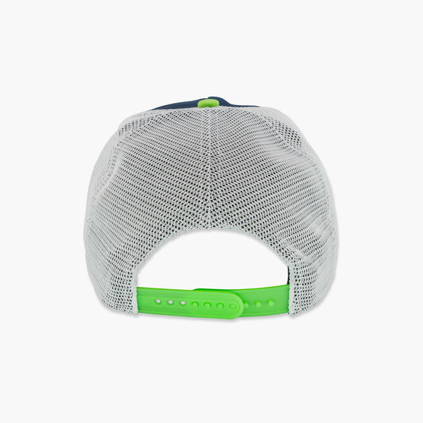 Seattle Seahawks Navy Wave Hitch Trucker Hat