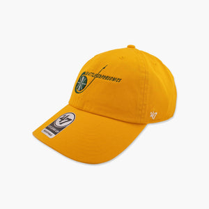 Seattle SuperSonics Gold Rocket Ship Clean Up Adjustable Hat