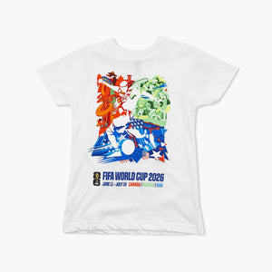 2026 FIFA World Cup Tournament Poster White Youth T-Shirt