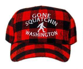 WA Gone Squatchin Red/Blk Plaid H