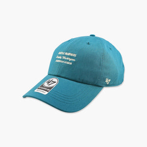 Seattle Mariners AL Script Teal Clean Up Adjustable Hat