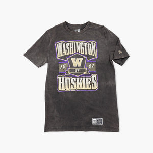 Washington Huskies Washed Black Campus Crest T-Shirt