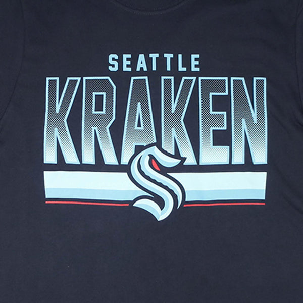 Seattle Kraken Fall Navy Time Rise Super Rival T-Shirt