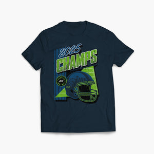 Gridiron Glory 2025 Champs Navy T-Shirt